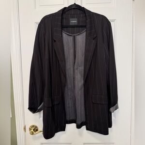 Liverpool Black & White Wide Stripe Blazer Size XL‎